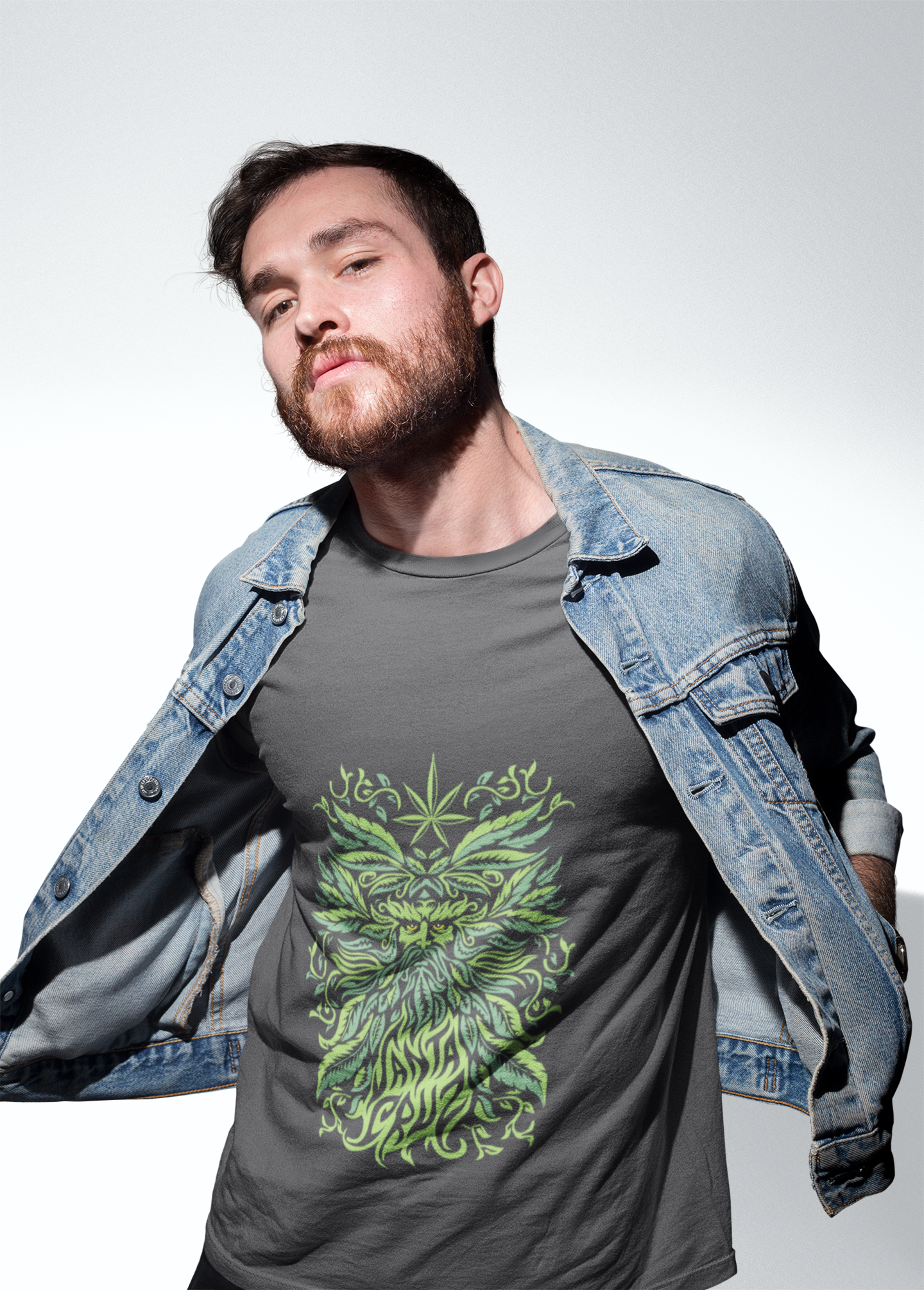 Weed Herb Face T-shirt