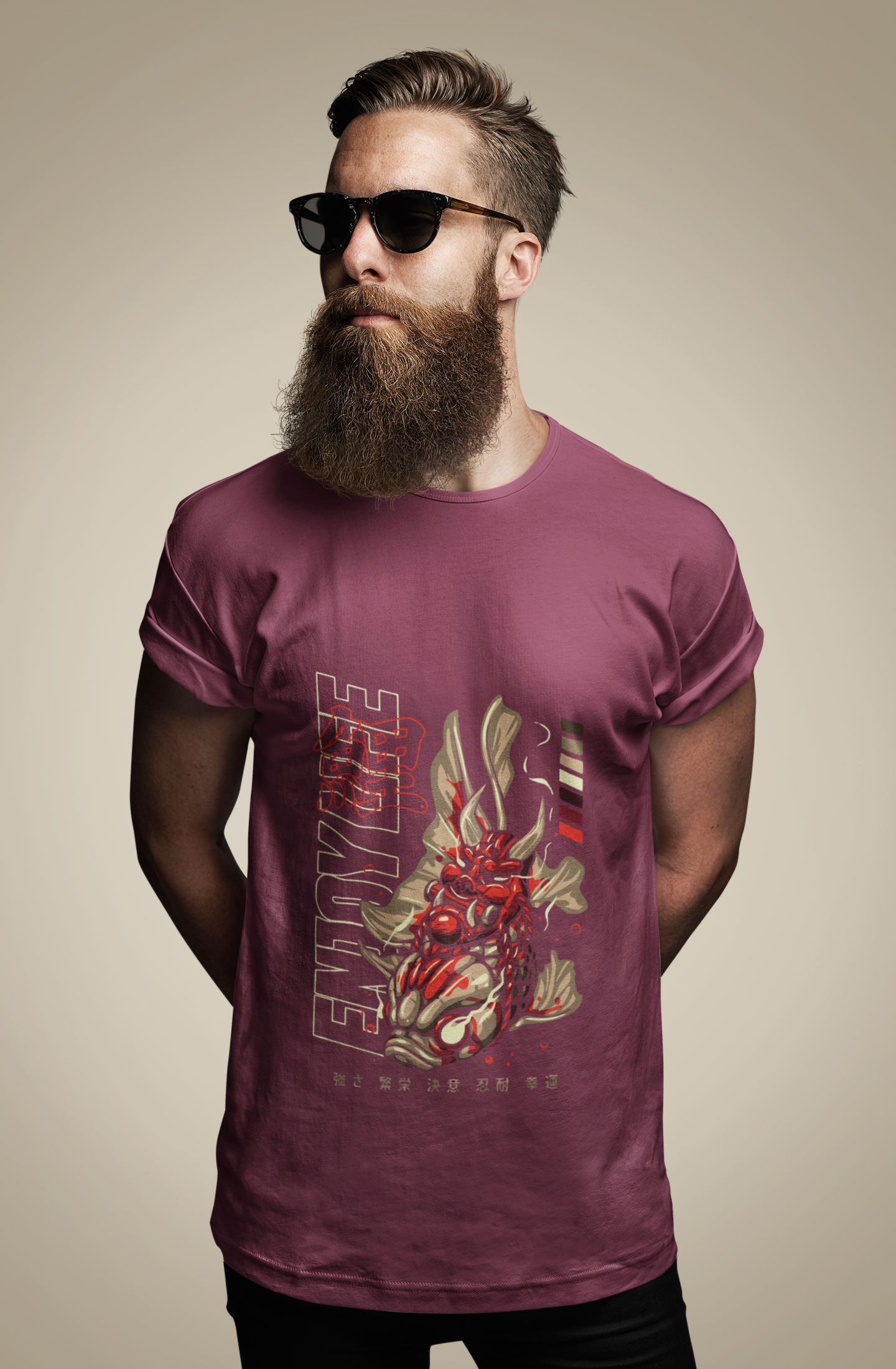 Koi Dragon T-Shirt: Ride the Wave of Style